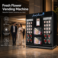 Pemasok Mesin Vending Ouruoxi, Mesin Vending Bunga 34 Loker Ukuran Besar, Pembaca Uang Kertas, Koin, dan Kartu