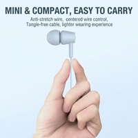 TKT Headphone Stereo Peredam Kebisingan Baru Tipe C Universal Earphone Tipe C In-Ear Berkabel untuk Musik