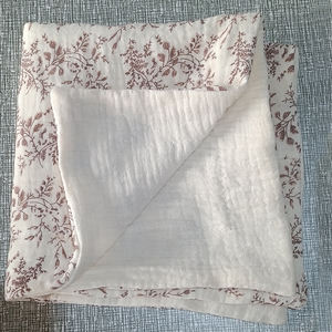 Manta Envolvente de Muselina de Algodón para Bebé, Diseño Personalizado, Manta para Cuna, Cochecito, Cama, Manta Suave para Niños Pequeños, Manta de Gasa para Bordar con Nombre - Product Image 6