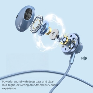 Meilleures ventes : Écouteurs stéréo Hi-Fi 3,5 mm avec fil et micro, son HD, compatibles Plug and Play pour la musique, IPX5 pour le sport - Product Image 2