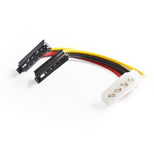 4Pin To 15Pin Power <b>Splitter</b> <b>Cable</b> For Computer SATA Hard Drive Extension Cord PVC Material Convenient Use - Product Image 1