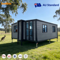 Casa Contenedor Expandible Prefabricada de 20, 30 y 40 Pies, Villa Prefabricada de Ensamblaje Rápido, Casa Contenedor Modular Expandible