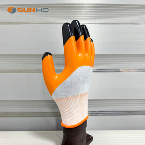 Guanti di gomma lisci guanti di sicurezza Anti-chimici resistenti guanti di Nitrile per lavorare sulle automobili - Product Image 3