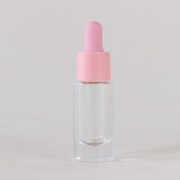 Botol Sampel Minyak Esensial Kaca Tebal Mini 10ml Transparan Berkualitas Tinggi Baru dengan Pipet untuk Perawatan Kulit dan Rambut