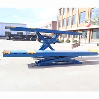 Elevador de Tijera para Autos de Perfil Bajo de 4500 kg, Elevador de Tijera Subterráneo para Taller