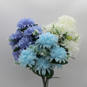<span class=keywords><strong>Flores</strong></span> artificiales para decoración de día conmemorativo, 7 cabezas, para el <span class=keywords><strong>cementerio</strong></span> - Product Image 6