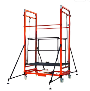 Échafaudage électrique de 500 kg, hauteur réglable de 2 à 10 m, télécommande, échafaudage mobile pour l'entretien des bâtiments - Product Image 5