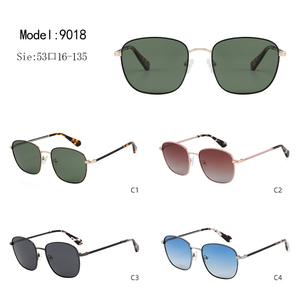 Polarized TAC Lens Square Sunglasses Metal Frame UV400 Unisex Vintage Style for Outdoor Travel Beach - Product Image 3
