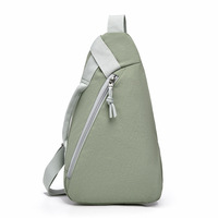 Sac de poitrine multifonctionnel en nylon de style coréen pour le sport et le cyclisme, grande capacité, tendance