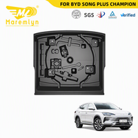 Maremlyn Boîte de rangement inférieure pour pneu de secours, organisateur de coffre arrière, accessoires intérieurs de voiture pour BYD Song Plus Champion Seal U