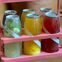 Bouteille en plastique transparente jetable de 500 ml pour aliments et boissons, thé au lait, eau gazeuse