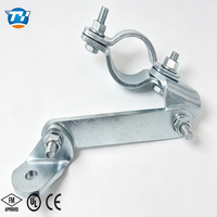 Ensemble de fixation de tuyaux sismiques UTT60, raccord anti-oscillation en acier galvanisé pour suspension de conduites industrielles