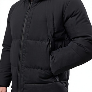 Oem Customized logo Design Trendy Autumn and <b>Winter</b> New Men's <b>Coat</b> Short Stand Collar Light Polyester <b>Coat</b> Men Jacket - Product Image 5