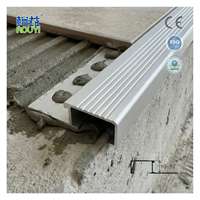Profilé d'angle en aluminium pour escalier, protection de bordure métallique, bande antidérapante pour marches de carrelage