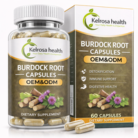 Fabricante de Suplementos Nutricionales de Raíz de Bardana Orgánica, Suplemento de Cápsulas de Raíz de Bardana