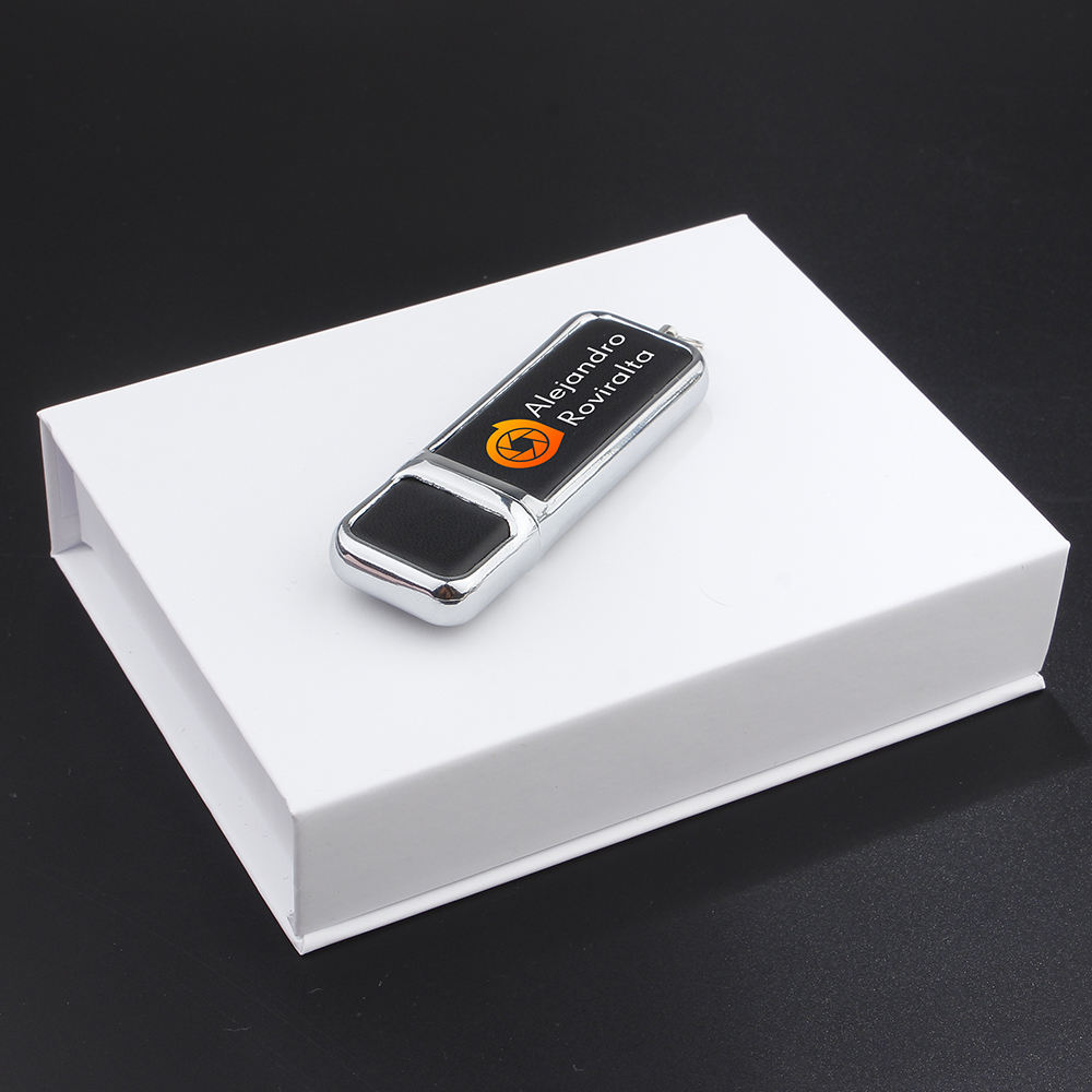 Black usb with box