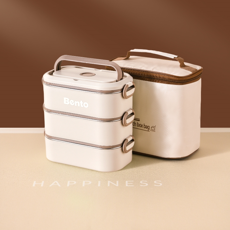 Beige-3 tier with bag