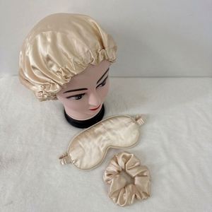 Silk Sleep Hair Scrunchie Headband Pouches Soft <b>Eye</b> <b>Mask</b> Cover Stain for Sleeping Wedding Bridesmaid Promotion Set Gifts - Product Image 1