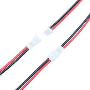 Jst ph2.0 2pin conectores de fio, 2.0mm jst 2p, micro plug macho, fêmea, adaptador para cabo elétrico diy