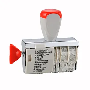 Gomma Rolling Date Code Stamp Time Stamp Machine cifre metalliche numero di gomma data Stamp