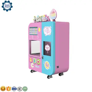 New Design Cotton Candy Vending Machine Floss Flower Vending Automatic Machine Cotton Candy Vending Machine