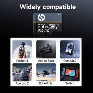 Carte mémoire Mini TF SDXC en plastique professionnelle HP 100% originale 4K 8K U3 A2 V30 256G pour caméra haute définition 1080p - Product Image 4