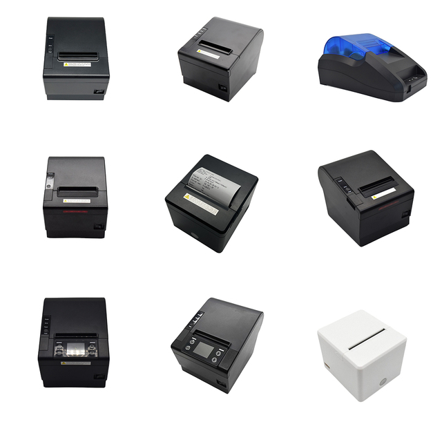 3 Inch Desktop Thermal POS Receipt Printer 80mm Ticket Number Printing Machine Wireless Bluetooth 58mm BIll Printer with Baffle