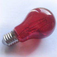 Ampoule à filament LED A60 A19 E26 E27 110V 220V 2W 4W 6W 8W couleur transparente ampoule décorative rouge blud jaune vert