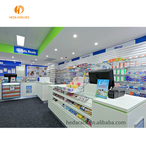 Chất Lượng Tốt Gỗ Và Kim Loại Dễ Dàng Cài Đặt Cửa Hàng Y Tế Đồ Nội Thất Và Giá Dược Phẩm Để Bán - Product Image 4