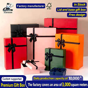 Scatola Regalo Rigida Quadrata di Alta Qualità con Fodera in Spugna e Nastro per Confezione Crema Viso, Scatola Regalo Personalizzata per Matrimonio - Product Image 1