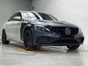 Kit carrosserie W205 pour <span class=keywords><strong>Mercedes</strong></span> <span class=keywords><strong>Benz</strong></span> <span class=keywords><strong>Classe</strong></span> <span class=keywords><strong>C</strong></span> C180 C200 C260 C300 C250 <span class=keywords><strong>AMG</strong></span> <span class=keywords><strong>Line</strong></span> Coupé Normal 2013+ pour pare-chocs de voiture C63 - Product Image 4