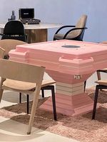 Table de mahjong moderne de luxe personnalisée en usine, club haut de gamme, machine de mahjong automatique pour divertissement à domicile