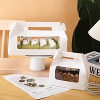 Boîte Cadeau Présentoir Jetable à Impression Personnalisée pour Gâteau, Roulé Suisse, Dessert, avec Couvercle, Prix Raisonnable