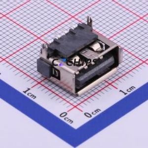 U-A-24DD-Y-12 USB Connector SMD Connector ( Connector Type: Type-A )( Protocol Standard: USB 2.0 )( Gender: Female ) - Product Image 1