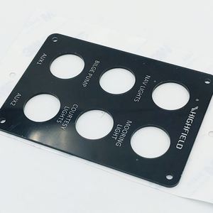 Panel de Control de Barco con Corte CNC Personalizado, Impresión de Serigrafía en PMMA de 2 mm de Espesor con Adhesivo Posterior - Product Image 1