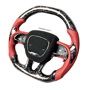 <span class=keywords><strong>Volant</strong></span> <span class=keywords><strong>de</strong></span> voiture en cuir et fibre <span class=keywords><strong>de</strong></span> carbone véritable sur mesure, <span class=keywords><strong>prix</strong></span> <span class=keywords><strong>de</strong></span> gros usine, pour Dodge Challenger Hellcat Charger - Product Image 2