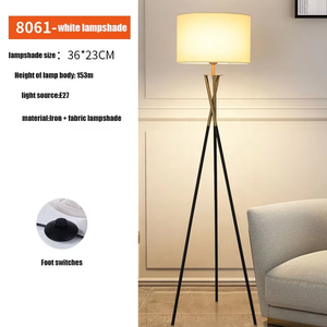 Lampada da Terra di Design Minimalista Moderno per Camera da Letto Lampada a LED 10 Ferro Led <span class=keywords><strong>Legno</strong></span> Nordico 80 Rotonda Moderna Bianca per <span class=keywords><strong>Soggiorno</strong></span> 15 - 30 7.5 - Product Image 3