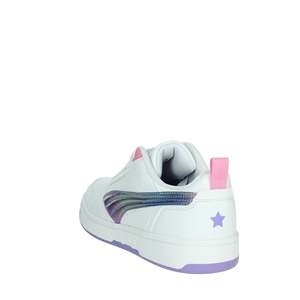 Puma Girls' Sneakers White Size 37 <b>Iridescent</b> Stripe Casual Shoes - Product Image 2