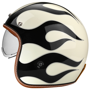 Mũ bảo hiểm xe máy cổ điển kiểu <span class=keywords><strong>retro</strong></span>, có khe che mặt, logo tùy chỉnh - Product Image 3