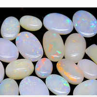 Opale Synthétique de Qualité Exportation, Coupe Ovale, 100 pièces MOQ, 20-45mm, 8-12g, Effet de Couleur/Feu, Certifiée par un tiers, Prix de Gros
