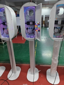 Photomaton ovale pour iPad DSLR avec coque en <span class=keywords><strong>miroir</strong></span> acrylique, étui pour photomaton avec valise de transport, pour fêtes, mariages, événements - Product Image 2