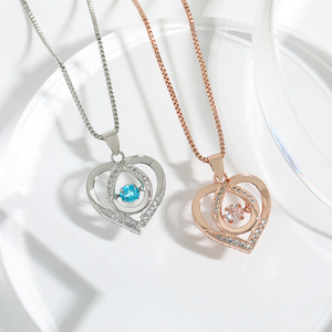 Collana a Forma di Cuore 2026, un Regalo con Cuore che Battendo è in Perpetuo, Collana per Donne, Cuore dell'Oceano, Semplice e Unica - Product Image 2