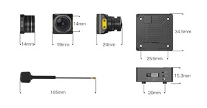 Kit Walksnail <span class=keywords><strong>Avatar</strong></span> Moonlight 4K 60fps FPV VTX Digital, Cámara de Visión Nocturna Starlight de <span class=keywords><strong>1</strong></span>/<span class=keywords><strong>1</strong></span>.8'', EIS Integrado, Gyroflow - Product Image 6
