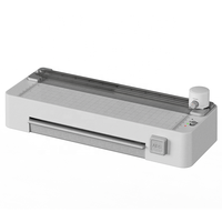 Plastifieuse de bureau 7-en-1 chaude et froide GL618 A4 avec découpeuse, perforatrice et arrondisseur de coins