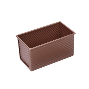 Carbon Steel Corrugated Lidded Loaf Pan Bread Mold Toast Baking Cake Mold Rectangle Oven Safe Baking Dishes Pans - Product Image 3
