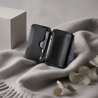 Mini porte-cartes magnétique pliable portable et portefeuille avec porte-monnaie pour usage professionnel