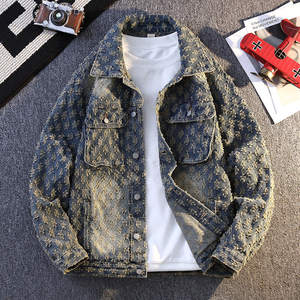 Chaqueta Vaquera Casual <span class=keywords><strong>de</strong></span> Moda para Adolescentes, Moda Masculina <span class=keywords><strong>de</strong></span> Primavera en Material <span class=keywords><strong>de</strong></span> Nailon/Algodón Azul para Afiliados <span class=keywords><strong>de</strong></span> Taobao - Product Image 2