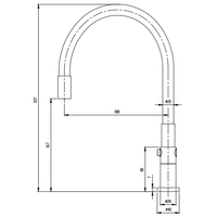 SANIPRO nouveau noyau de Valve à ouverture rapide tuyau de sortie d'eau en Silicone Flexible SS304 robinet d'évier robinets de cuisine en acier inoxydable