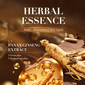 Suero Facial de Ginseng al por Mayor, Ligero, Blanqueador, Hidratante, Antienvejecimiento, Reafirmante, Iluminador y Calmante para Uso Diario - Product Image 2