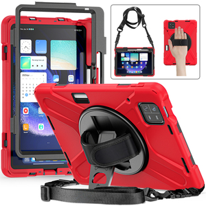 Funda Protectora de Silicona para Tablet con Rotación de 360 Grados para Xiaomi <span class=keywords><strong>MI</strong></span> <span class=keywords><strong>Pad</strong></span> 5 6 7 8 <span class=keywords><strong>Pro</strong></span> 11 Ultra 12.4 POCO X1, Funda Resistente con Correa de Mano y Hombro - Product Image 4